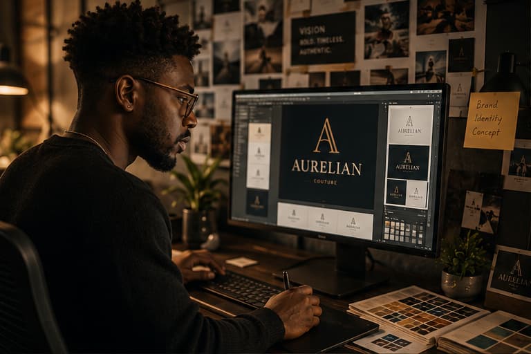 A creative at work: Graphic Design